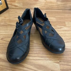 Rockport by Cobb Hill Shoes Womens  10 M Abbott Curvy Black Leather Slip In Pump